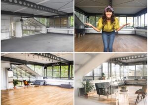 Before/After photos of Colomba studio in Camden Town 